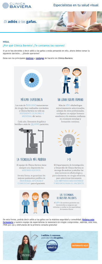 email marketing clinica baviera