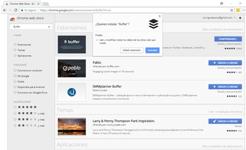 instalacion extension chrome