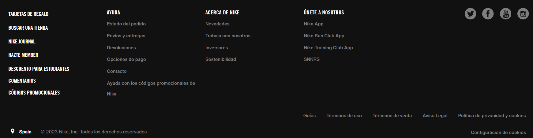 footer nike