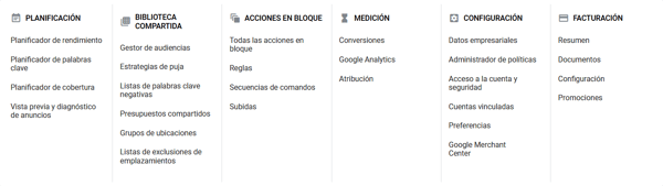 gmail ads Gestor de audiencias