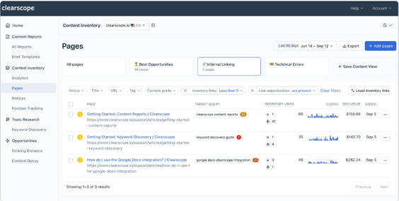 ia para seo clearscope