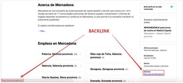 backlink sitios de empleo