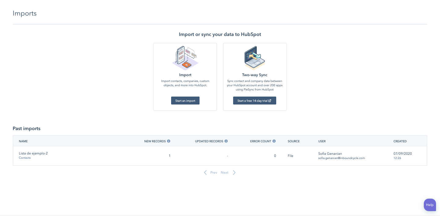 Cómo y por qué importar tus contactos al CRM de HubSpot