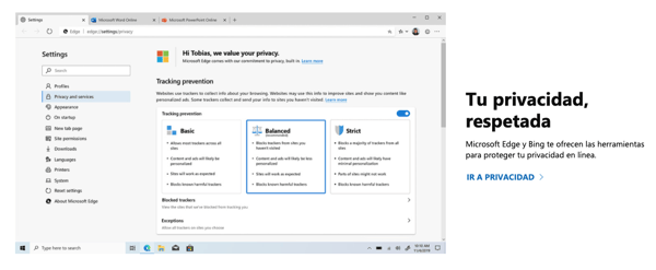 inboundcycle privacidad microsoft edge