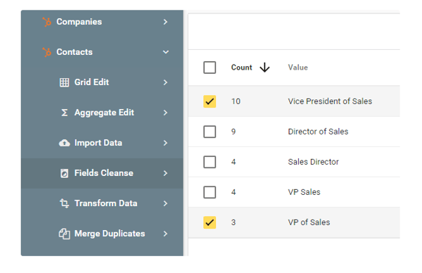 limpiar base de datos inconsistencia job titles