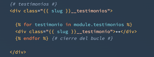 inicio de bucle