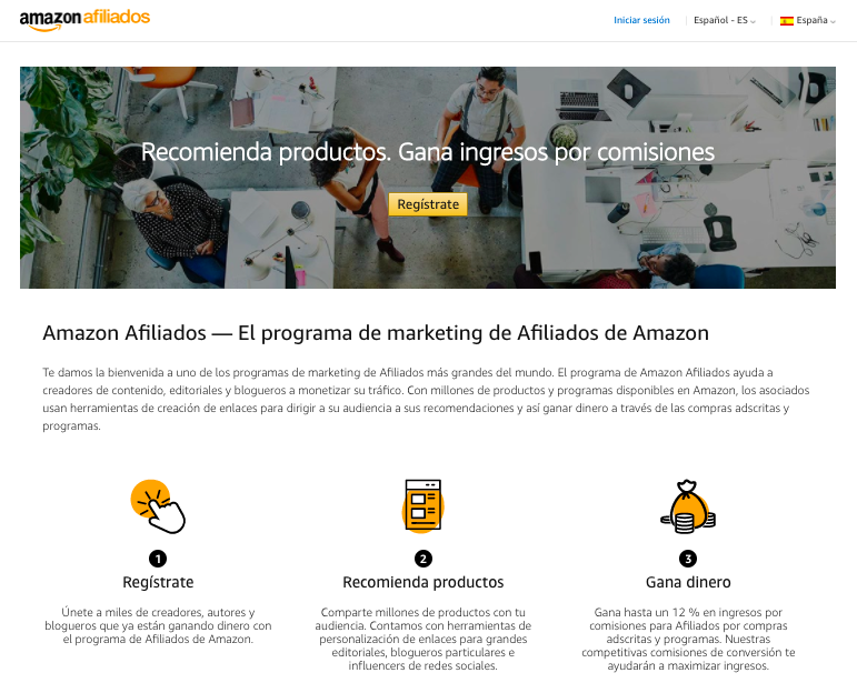 marketing de afiliados que es ejemplo amazon