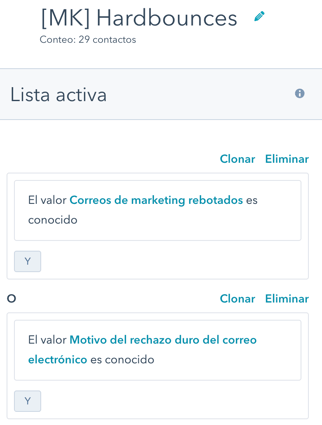 marketing hub hubspot contactos excluidos emails