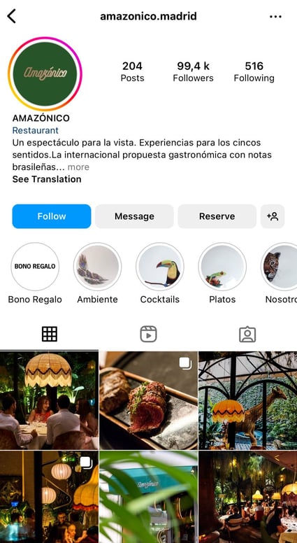marketing para restaurantes - CTA redes sociale
