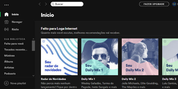 Esta é uma captura de tela mostrando um exemplo de marketing one to one do Spotify.