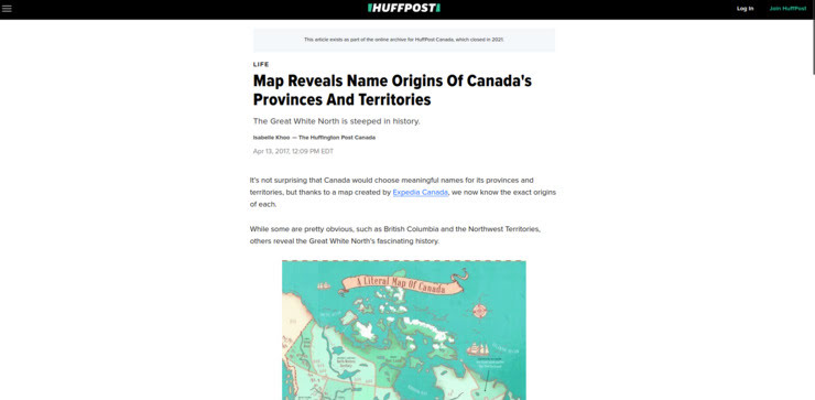 Nesta imagem vemos um dos infográficos da NeoMam Studios utilizado em um artigo do The Huffington Post Canada.