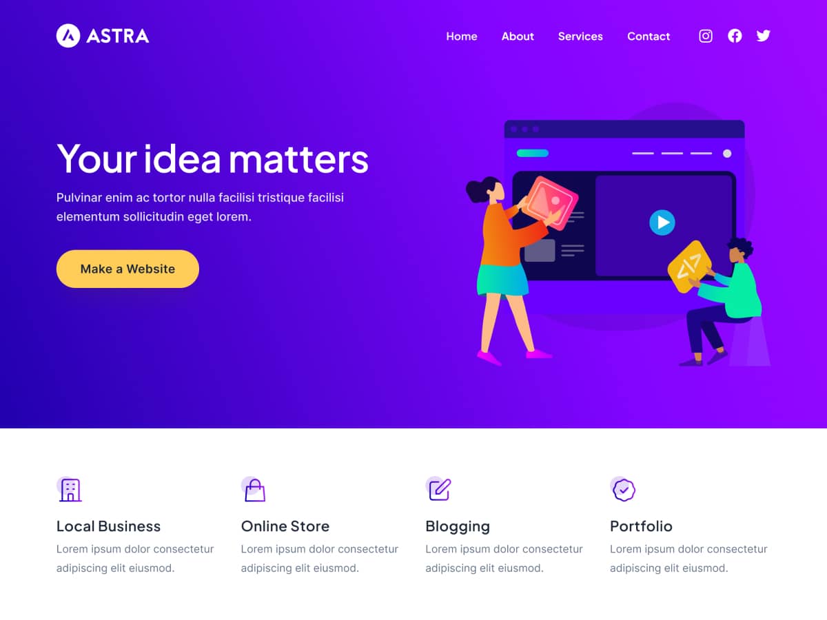 mejores plantillas de wordpress astra