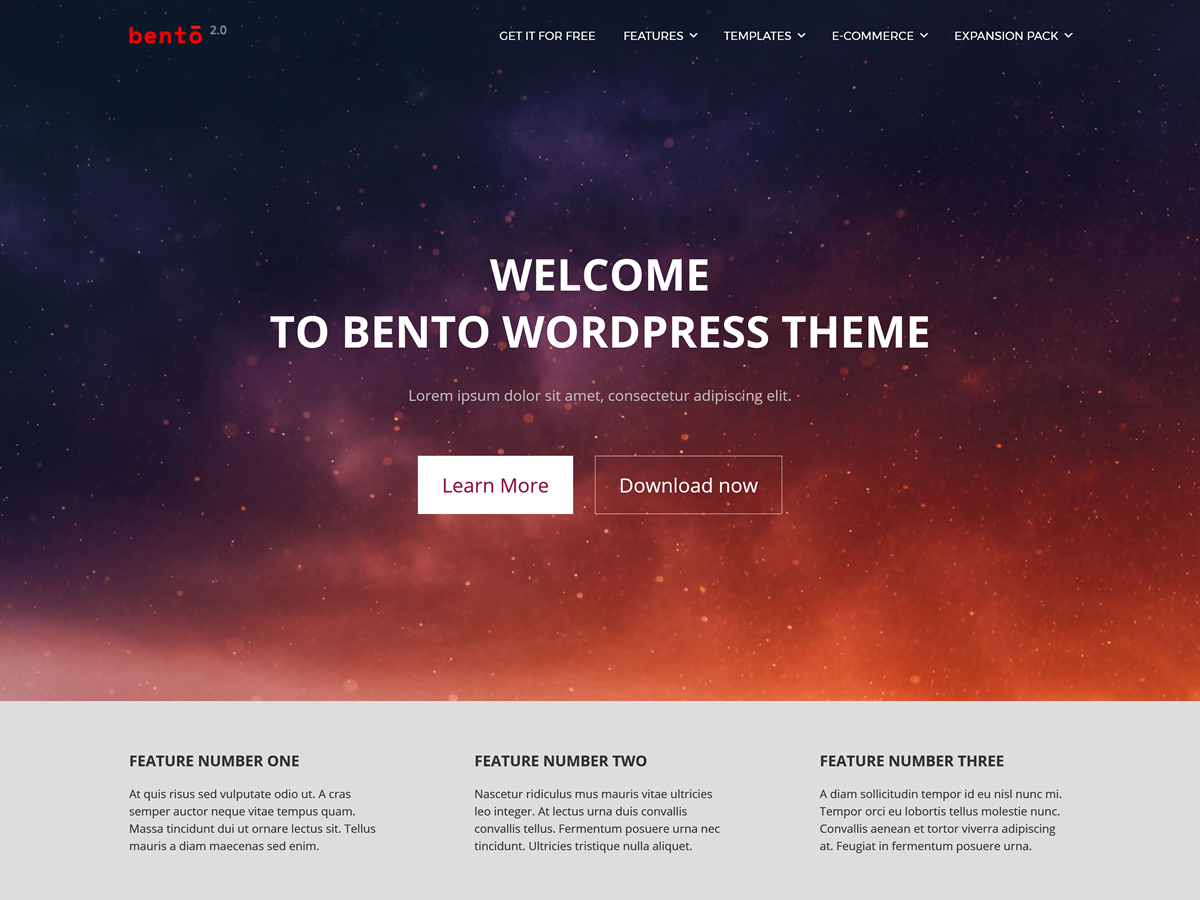 mejores plantillas de wordpress bento