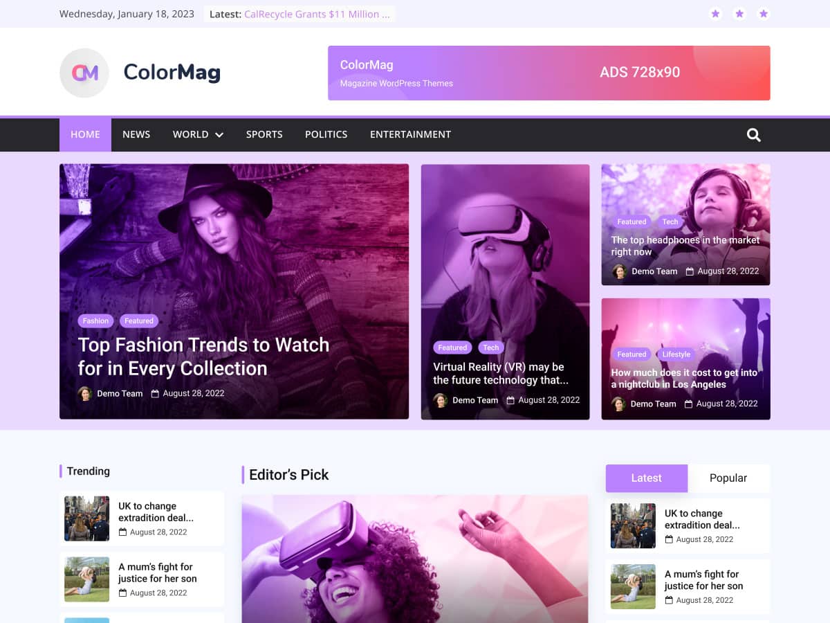 mejores plantillas de wordpress colormag