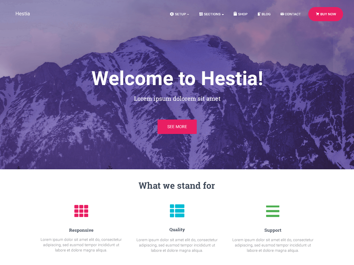 mejores plantillas de wordpress hestia
