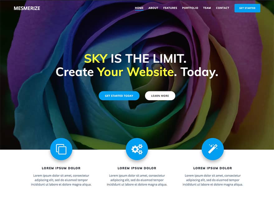 mejores plantillas de wordpress mesmerize