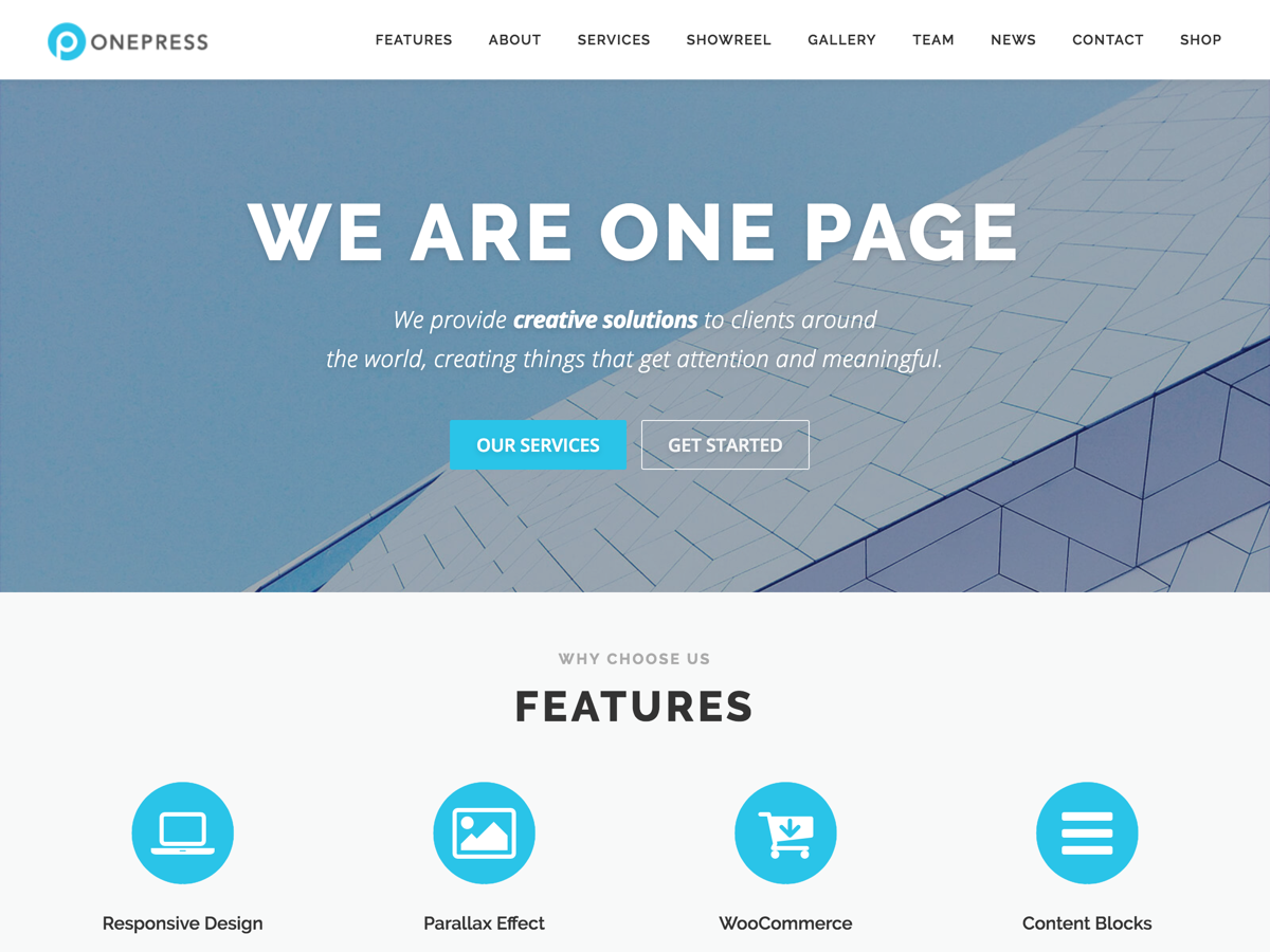 mejores plantillas de wordpress onepress