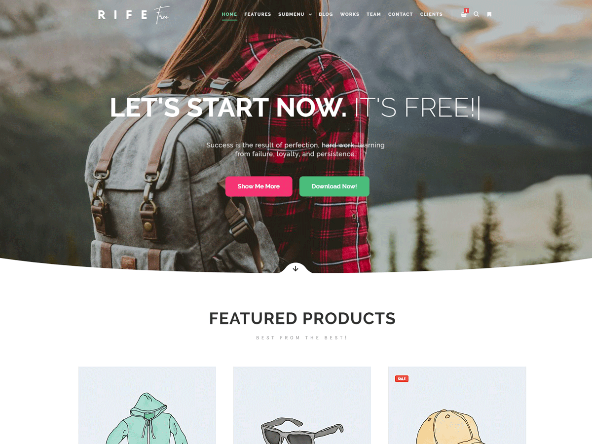 mejores plantillas de wordpress rife free