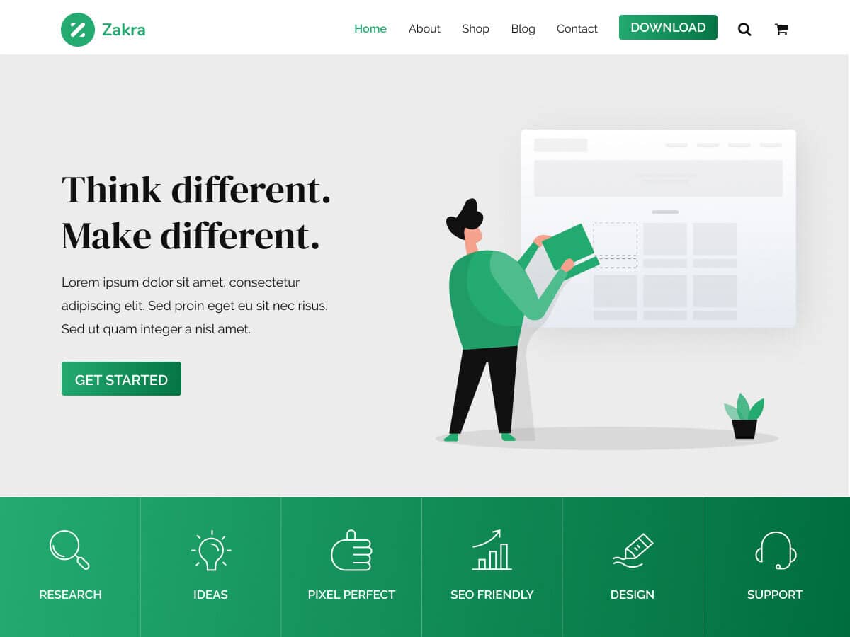 mejores plantillas de wordpress zakra