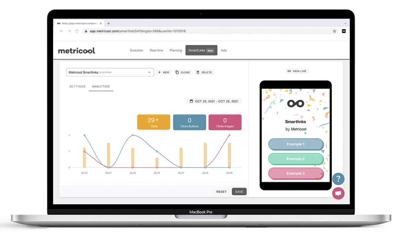 metricool smartlinks