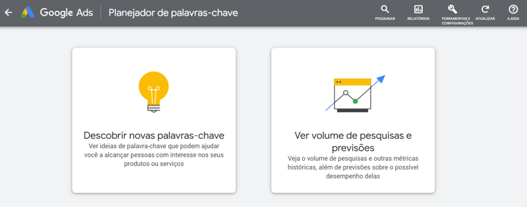 o que é palavra chave - keyword planner
