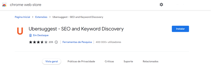 o que é palavra chave - ubersuggest