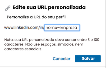 o-que-postar-no-linkedin-url-personalizada