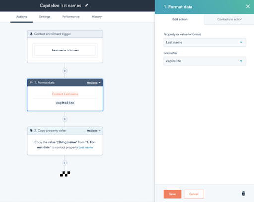 operations hub hubspot Automatización de la calidad de datos