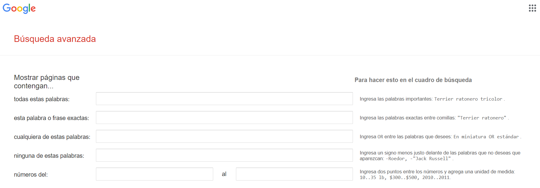osint busqueda avanzada de Google
