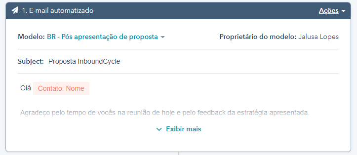 prospecção de clientes - sequencia