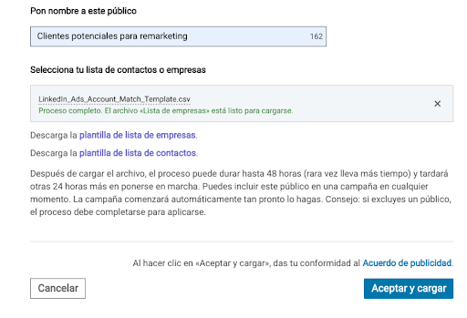 remarketing linkedin paso 2