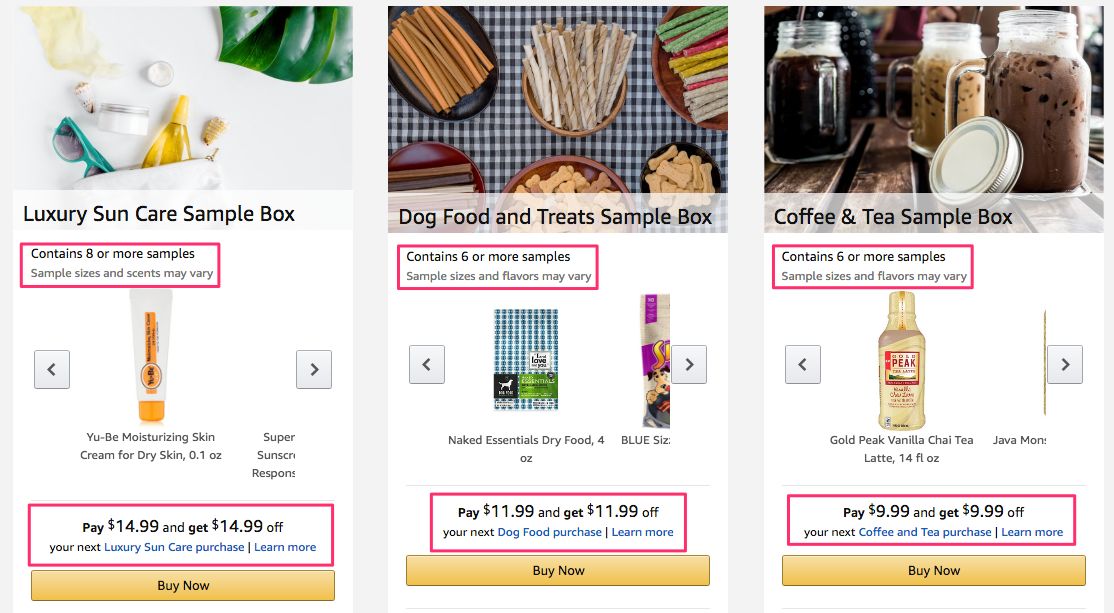 sampling amazon