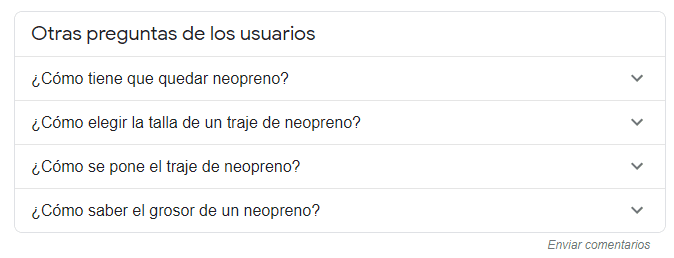 search console apariencia en el buscador