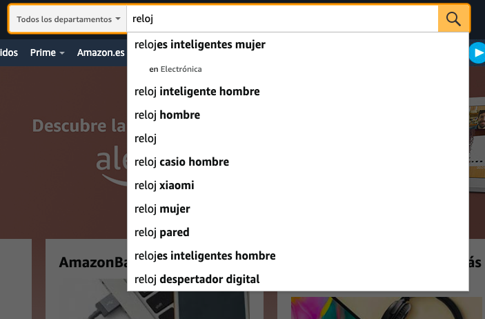 seo en amazon autosuggest