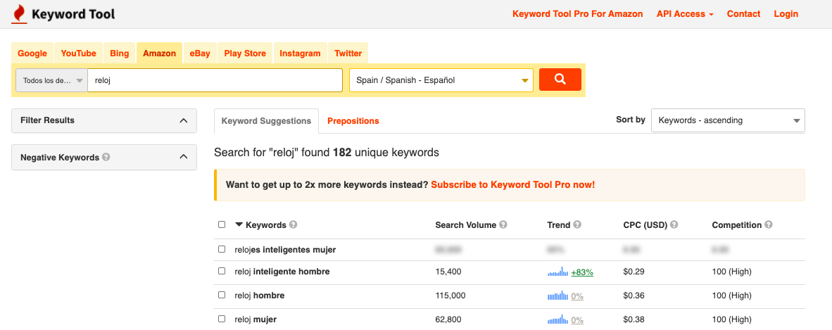 seo en amazon keyword tool