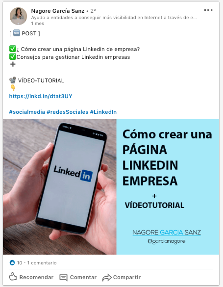 social selling index linkedin post en tu muro