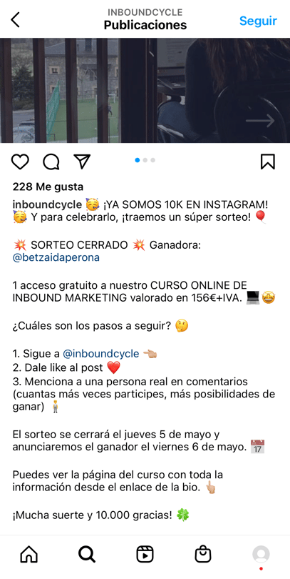 sorteos-cómo-crecer-en-instagram