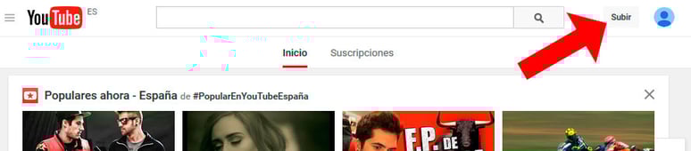 subir videos a youtube
