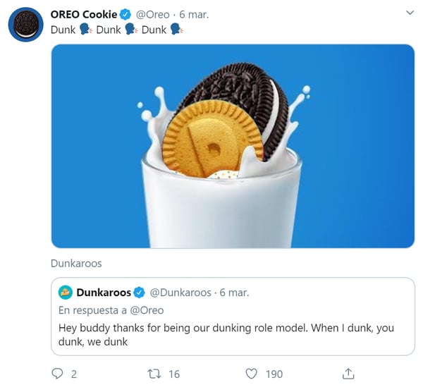 twitter para empresas oreo