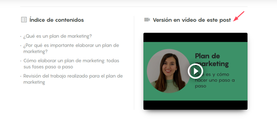 youtube cards video en post